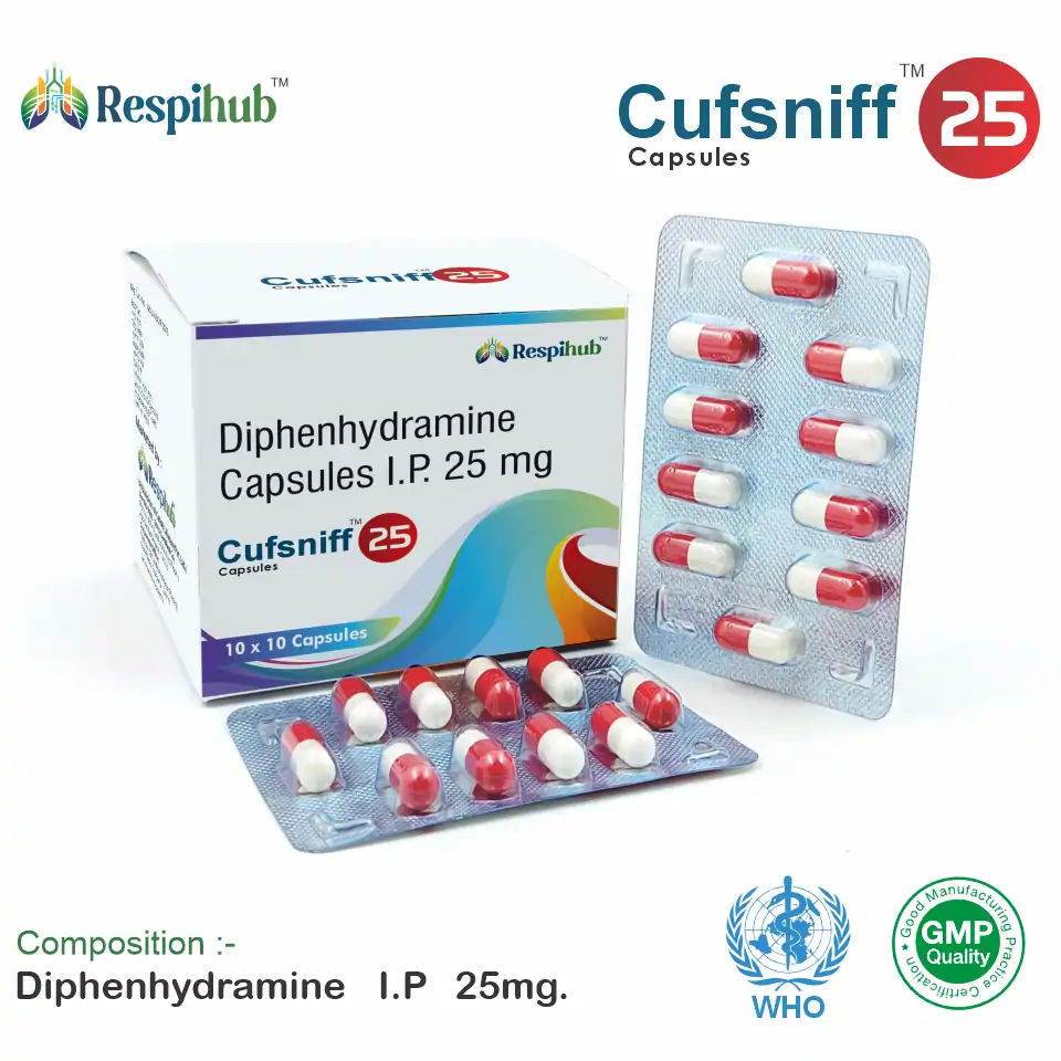 Diphenhydramine 25mg Capsule Top Pharma PCD